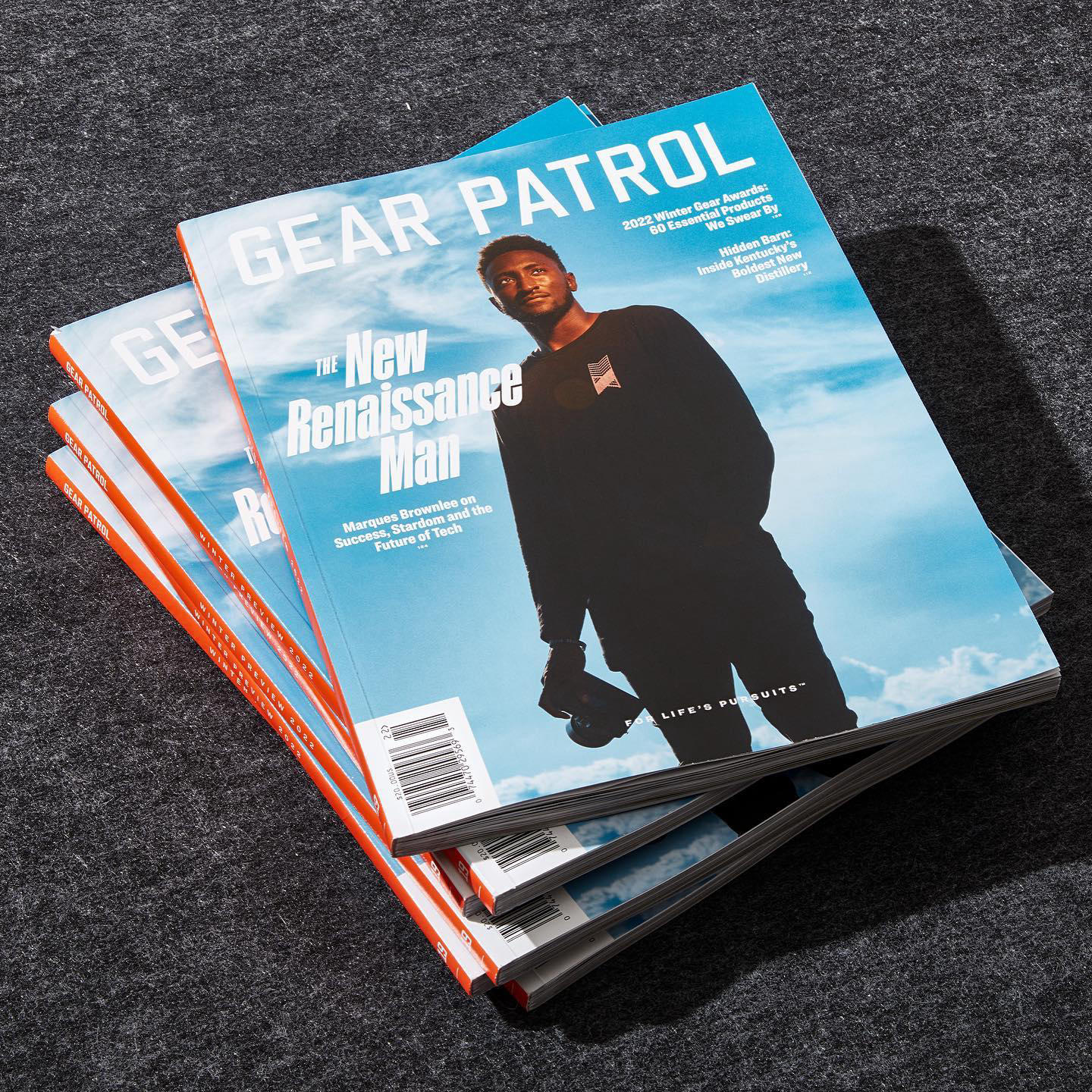 Marques Brownlee - First human on the cover of Gear Patrol Magazine