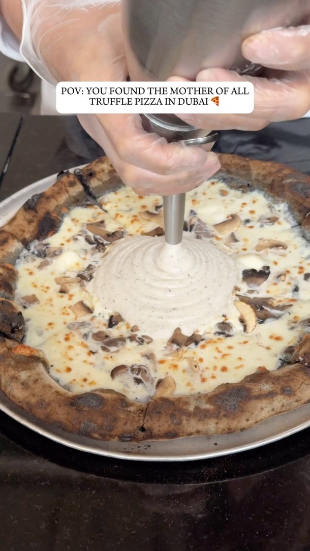 No such thing as too much truffle pizza